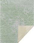 Fluid Drift Green Washable Indoor-Outdoor Rug