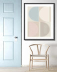Split Circle V Floating Canvas Art -- view 5