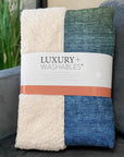 Quiet Current Olive Washable Indoor-Outdoor Rug