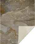 Muted Whispers Brown Washable Indoor-Outdoor Rug