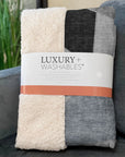 Gentle Waves Brown Washable Indoor-Outdoor Rug