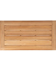 Lloyd Flanders Alpine Teak Wooden Outdoor Cocktail Table