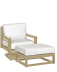 Palm Beach Poly Lumber Rocker Chair & Ottoman Set