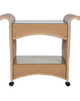 Loom Wicker Outdoor Castered Bar Cart