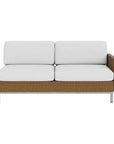 Elements Outdoor Settee with Loom Arm and Back