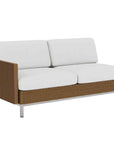 Elements Outdoor Settee with Loom Arm and Back