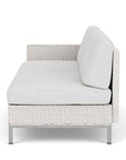 Elements Outdoor Settee with Loom Arm and Back