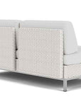 Elements Armless Outdoor Settee with Loom Back