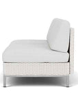 Elements Armless Outdoor Settee with Loom Back