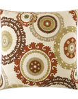D.V. Kap Taraz Teak Multi Color Throw Pillow With Insert