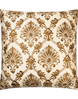 D.V. Kap Tavoos Gold Throw Pillow With Insert