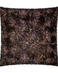 D.V. Kap Silk Roses Black Throw Pillow With Insert