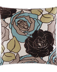D.V. Kap Secret Garden Celadon Multi Color Throw Pillow With Insert