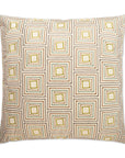 D.V. Kap Squared Off Brown Throw Pillow With Insert