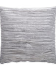 D.V. Kap Ruffles Silver Throw Pillow With Insert