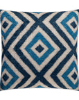 D.V. Kap Registan Peacock Blue Throw Pillow With Insert