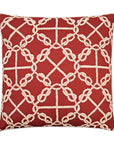 D.V. Kap Knots Red Throw Pillow With Insert