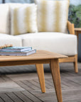 Lloyd Flanders Alpine Teak Wooden Outdoor Cocktail Table