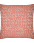 D.V. Kap Verbomania Salmon Red Throw Pillow With Insert