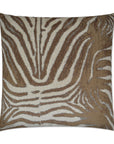 D.V. Kap Zebrana Tan Brown Throw Pillow With Insert