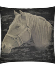 D.V. Kap Mister Ed Black Throw Pillow With Insert