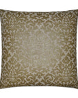 D.V. Kap Glam Packed Gilt Brown Throw Pillow With Insert