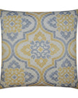 D.V. Kap Lattice Imprint Yellow Throw Pillow With Insert