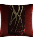 D.V. Kap Hylee II Sangria Red Throw Pillow With Insert