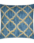 D.V. Kap Lustrous Lattice Indigo Throw Pillow With Insert