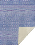 Boho Blue Washable Indoor-Outdoor Rug