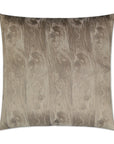 D.V. Kap Woodgrain Cocoa Brown Throw Pillow With Insert