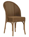 Loom Wicker Armless Outdoor Dining Chair