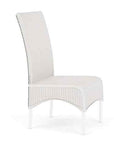 Loom High Back Armless Outdoor Dining Chair