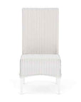 Loom High Back Armless Outdoor Dining Chair