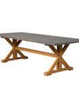 Lloyd Flanders Teak Ceramic Top Outdoor Dining Table