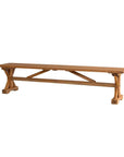 Lloyd Flanders Teak Brown Outdoor Dining Bench