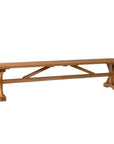 Lloyd Flanders Teak Brown Outdoor Dining Bench