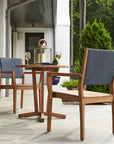 Lloyd Flanders Teak Round Outdoor Bistro Table
