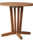 Lloyd Flanders Teak Round Outdoor Bistro Table