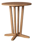 Lloyd Flanders The Teak Round Outdoor Balcony Table