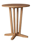 Lloyd Flanders Teak Round Outdoor Bar Table