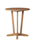 Lloyd Flanders Teak Round Outdoor Bar Table