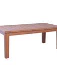 Lloyd Flanders Teak Rectangular Tapered Leg Outdoor Cocktail Table