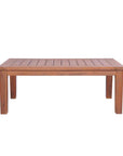 Teak Rectangular Tapered Leg Outdoor Cocktail Table