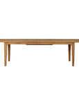 Teak Double Butterfly Leaf Outdoor Dining Table