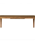 Lloyd Flanders Teak Double Butterfly Leaf Outdoor Dining Table