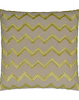 D.V. Kap Symmetry Citron Brown Throw Pillow With Insert