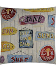 D.V. Kap Sunshine Stamp Multi Color Throw Pillow With Insert