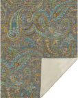 Paisley Taupe Washable Indoor-Outdoor Rug