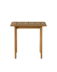 Lloyd Flanders Alpine Teak Wooden Square Outdoor End Table